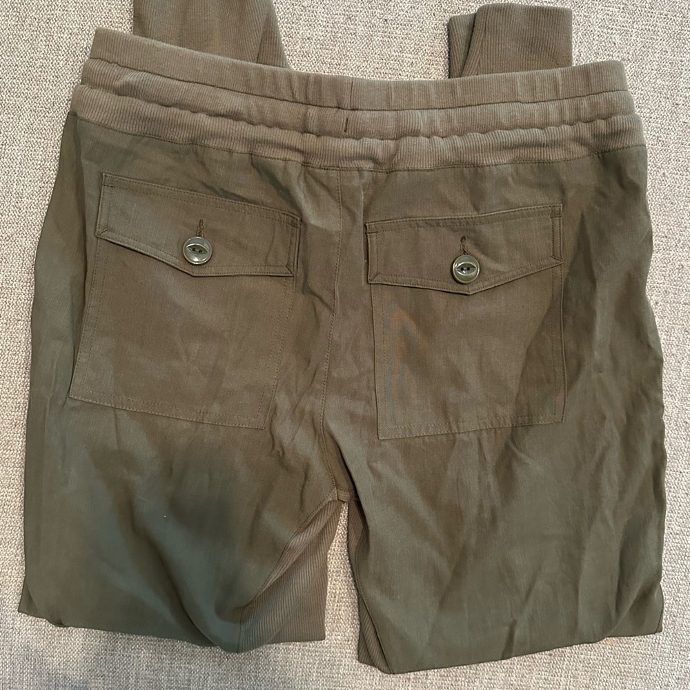 Cabi The Marathon Olive Green Lounge Drawstring Joggers Size XS